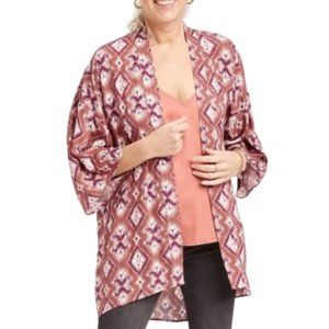 Knox Rose Open Front High Low Duster Kimono Top